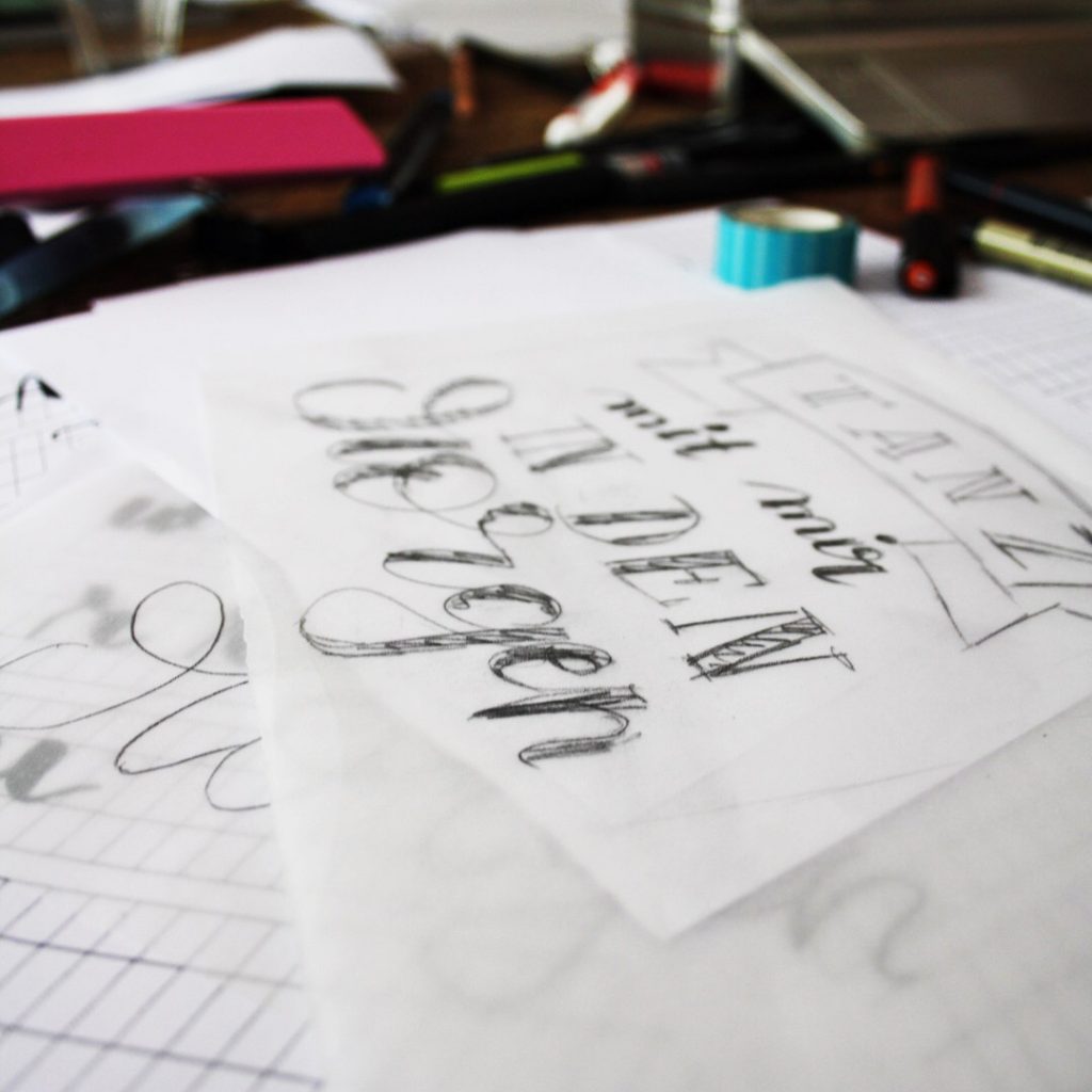 Hand Lettering am 20. August in Köln Südstadt