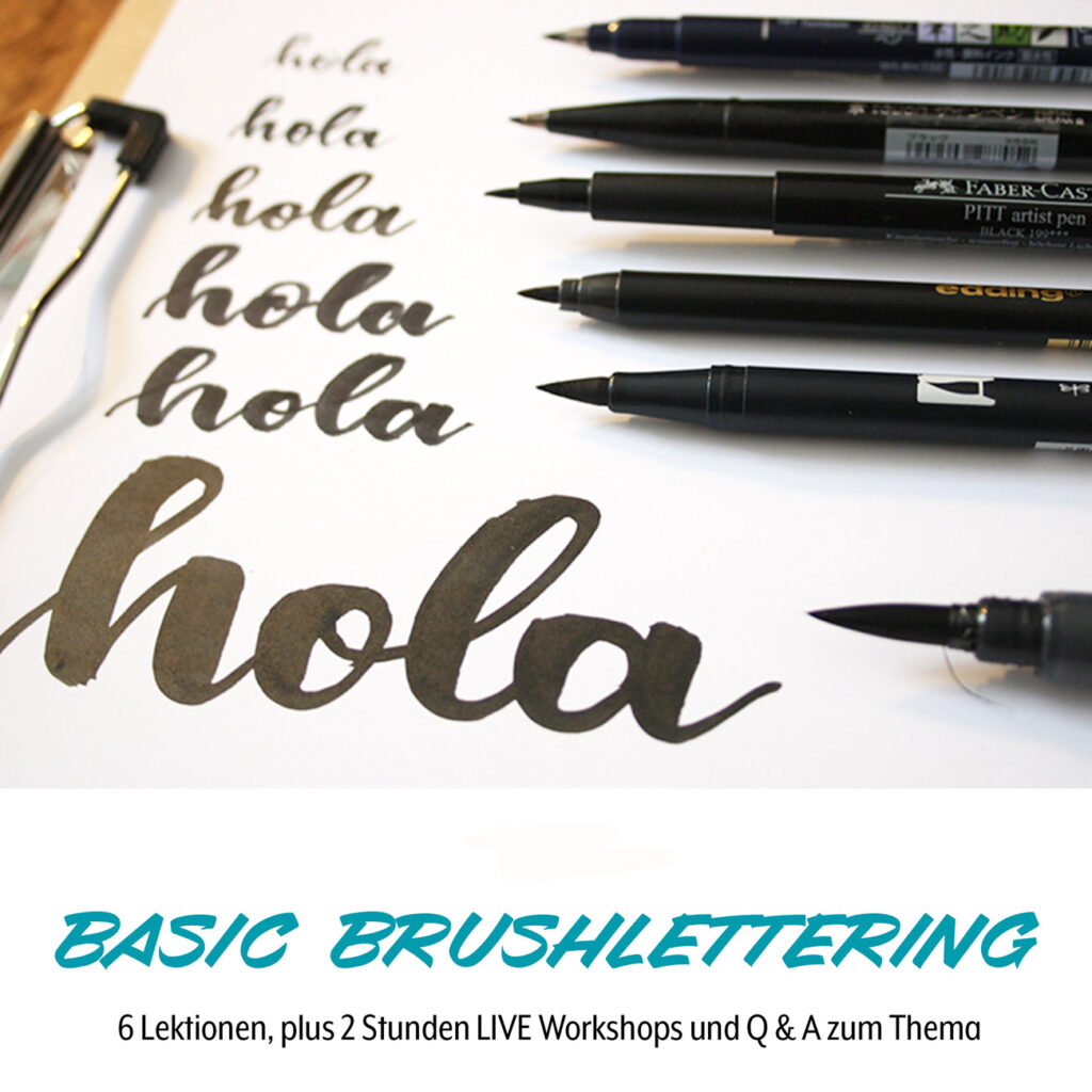 Brush Lettering Mit Frau Maravillosa Einfach Und Bequem Erlernen