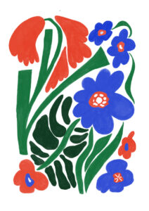 Abstrakte Blumen Illustration von Ursula Tücks